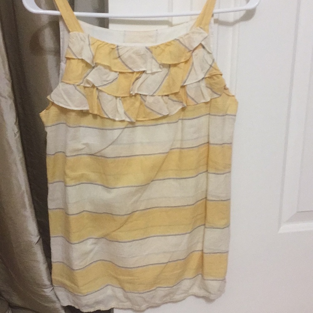 Loft ruffle tank